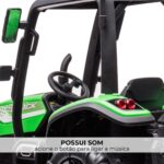 Mini Trator Elétrico 12V Verde BW319VD - 9