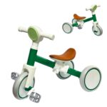 Bicicleta Equilíbrio Infantil 2 Em 1 Branco E Verde BW310VD - 1