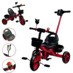 Triciclo Infantil Com Empurrador Vermelho BW311VM - 1