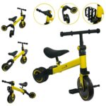 Bicicleta Equilíbrio Infantil 3 Em 1 Amarelo BW312AM - 1