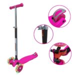 Patinete Infantil 3 Rodas Com Altura Regulável Rosa BW011RS - 1