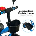 Triciclo Infantil Com Empurrador Azul BW311AZ - 4