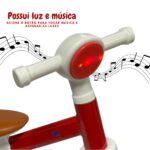 Bicicleta Equilíbrio Infantil 2 Em 1 Branco E Vermelho BW310VM - 5