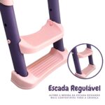 Assento Redutor Infantil Com Escada Rosa BW267RS - 7