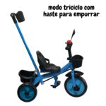 Triciclo Infantil Com Empurrador Azul BW311AZ - 8