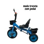 Triciclo Infantil Com Empurrador Azul BW311AZ - 9