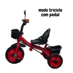 Triciclo Infantil Com Empurrador Vermelho BW311VM - 9