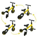 Bicicleta Equilíbrio Infantil 3 Em 1 Amarelo BW312AM - 9