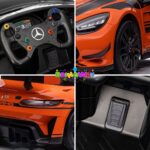 Mini Carro Elétrico 12V Mercedes Benz GT3 Licenciado Laranja BW313LR - 10