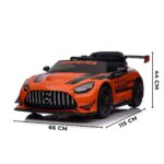 Mini Carro Elétrico 12V Mercedes Benz GT3 Licenciado Laranja BW313LR - 2