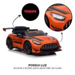 Mini Carro Elétrico 12V Mercedes Benz GT3 Licenciado Laranja BW313LR - 4