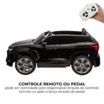 Mini Carro Elétrico Preto 24V Chevrolet  Blazer SS EV BW379PT - 5