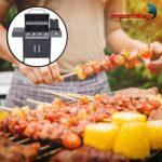 Churrasqueira A Gás 4 Queimadores Centrais E 1 Lateral Preto IWCG003 - 9