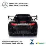 Mini Carro Elétrico 12V Mercedes Benz GT3 Licenciado Preto BW313PT - 9