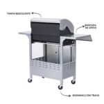 Churrasqueira A Gás 4 Queimadores Centrais E 1 Lateral  IWCG004 - 7