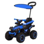 Quadriciclo Elétrico Azul Com Empurrador E Cobertura 6V Importway - BW370AZ - 1