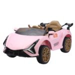 Mini Carro Elétrico 12V Com Controle Remoto Rosa Importway - BW373RS - 1