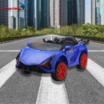 Mini Carro Elétrico 12V Com Controle Remoto Azul Importway - BW373AZ - 10