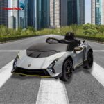 Mini Carro Elétrico 12V Lamborghini Autêntica Cinza Importway - BW378CZ - 10