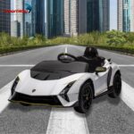 Mini Carro Elétrico 12V Lamborghini Autêntica Branco Importway - BW378BR - 10
