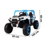 UTV Elétrico 6V Com Controle Remoto Azul - BW376AZ - 2