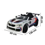 Mini Carro Elétrico 12V BMW M6GT3 Branco Importway - BW366BR - 2