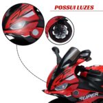 Mini Moto Elétrica 24V Vermelha Importway BW385VM - 3