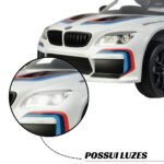 Mini Carro Elétrico 12V BMW M6GT3 Branco Importway - BW366BR - 3