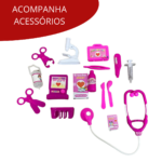 KIT Médico Infantil Rosa Importway BW161RS - 3