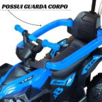 Quadriciclo Elétrico Azul Com Empurrador E Cobertura 6V Importway - BW370AZ - 4