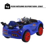 Mini Carro Elétrico 12V Com Controle Remoto Azul Importway - BW373AZ - 4