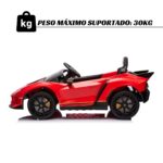 Mini Carro Elétrico 12V Lamborghini Autêntica Vermelho Importway - BW378VM - 4