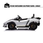 Mini Carro Elétrico 12V Lamborghini Autêntica Branco Importway - BW378BR - 4