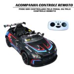 Mini Carro Elétrico 12V BMW M6GT3 Preto Importway - BW366PT - 5