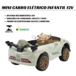 Mini Carro Elétrico 12V Com Controle Remoto Verde Importway - BW373VD - 7