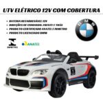 Mini Carro Elétrico 12V BMW M6GT3 Branco Importway - BW366BR - 7