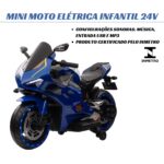 Mini Moto Elétrica 24V Azul Importway BW367AZ - 8