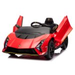 Mini Carro Elétrico 12V Lamborghini Autêntica Vermelho Importway - BW378VM - 8