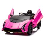 Mini Carro Elétrico 12V Lamborghini Autêntica Rosa Importway BW378RS - 8