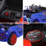 Mini Carro Elétrico 12V Com Controle Remoto Azul Importway - BW373AZ - 9