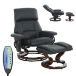 Poltrona Reclinável Com Massagem, Aquecimento e Suporte Para Pés Preto - IWM001PT - 1