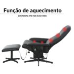 Poltrona Reclinável Com Massagem, Aquecimento e Suporte Para Pés Preto - IWM002PT - 10