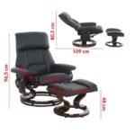Poltrona Reclinável Com Massagem, Aquecimento e Suporte Para Pés Preto - IWM001PT - 3