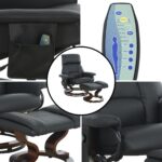 Poltrona Reclinável Com Massagem, Aquecimento e Suporte Para Pés Preto - IWM001PT - 6