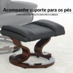 Poltrona Reclinável Com Massagem, Aquecimento e Suporte Para Pés Preto - IWM001PT - 7