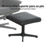 Poltrona Reclinável Com Massagem, Aquecimento e Suporte Para Pés Preto - IWM002PT - 7