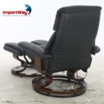 Poltrona Reclinável Com Massagem, Aquecimento e Suporte Para Pés Preto - IWM001PT - 8