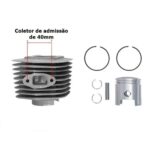 Kit Cilindro Pistão Anel Motor 2T IWKCM80 - 2