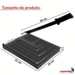 Guilhotina de Papel 10 Folhas A4 Preta - IWGPA410PT - 2