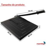 Guilhotina de Papel 10 Folhas A3 Preta - IWGPA310PT - 2